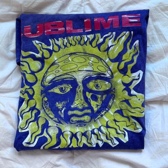 Sublime 40 oz to freedom band tee L casual short sleeve shirt skater celestial - Picture 6 of 8